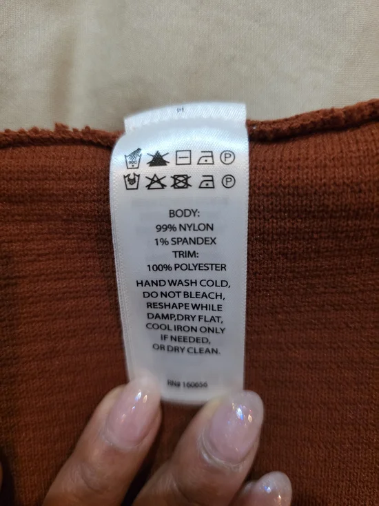 Bailey 44 Rust Ruffle Sleeve Ribbed Tank Top - Picture 7 of 11